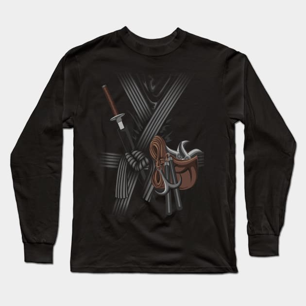 Go Ninja, go! Long Sleeve T-Shirt by kellabell9